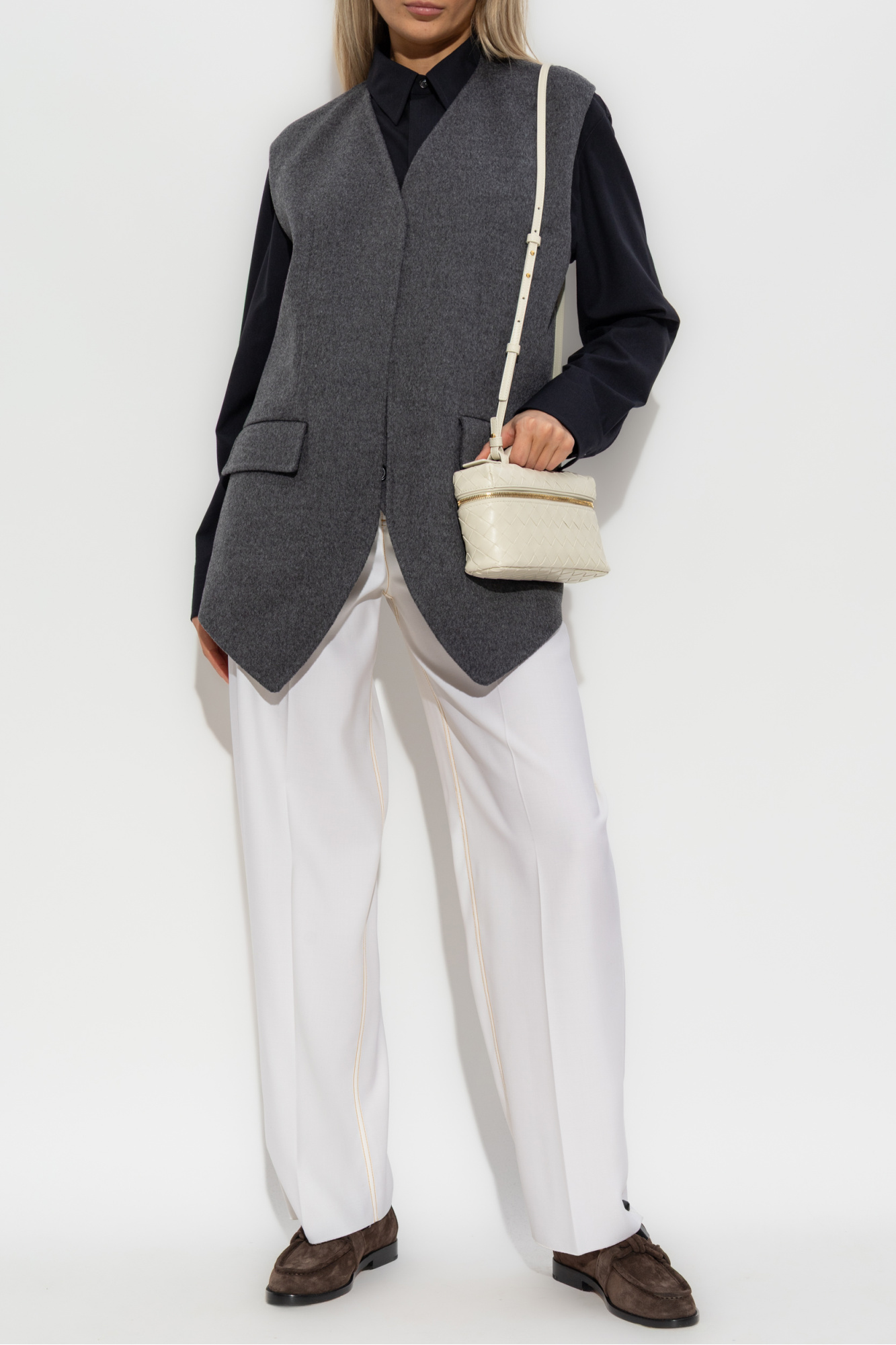 Grey Wool vest Bottega Veneta - Vitkac France
